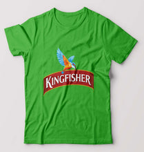 Load image into Gallery viewer, Kingfisher T-Shirt for Men-S(38 Inches)-flag green-Ektarfa.online
