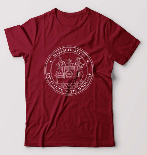 MIT T-Shirt for Men-Maroon-Ektarfa.online