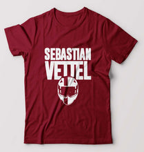 Load image into Gallery viewer, Sebastian Vettel F1 T-Shirt for Men-Maroon-Ektarfa.online
