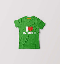 Load image into Gallery viewer, I Love Indore Kids T-Shirt for Boy/Girl-Flag Green-Ektarfa.online

