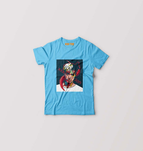 XXXtentacion Kids T-Shirt for Boy/Girl-Light blue-Ektarfa.online