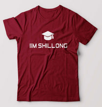 Load image into Gallery viewer, IIM Shillong T-Shirt for Men-S(38 Inches)-Maroon-Ektarfa.online
