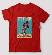 Load image into Gallery viewer, Music T-Shirt for Men-S(38 Inches)-Red-Ektarfa.online
