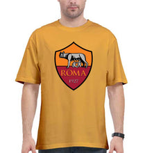Load image into Gallery viewer, A.S. Roma Oversized T-Shirt for Men-Golden Yellow-Ektarfa.online
