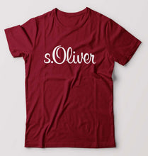 Load image into Gallery viewer, s.Oliver T-Shirt for Men-S(38 Inches)-Maroon-Ektarfa.online
