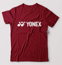 Load image into Gallery viewer, Yonex T-Shirt for Men-S(38 Inches)-Maroon-Ektarfa.online
