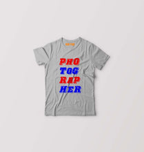 Load image into Gallery viewer, Photographer Kids T-Shirt for Boy/Girl-Grey-Ektarfa.online
