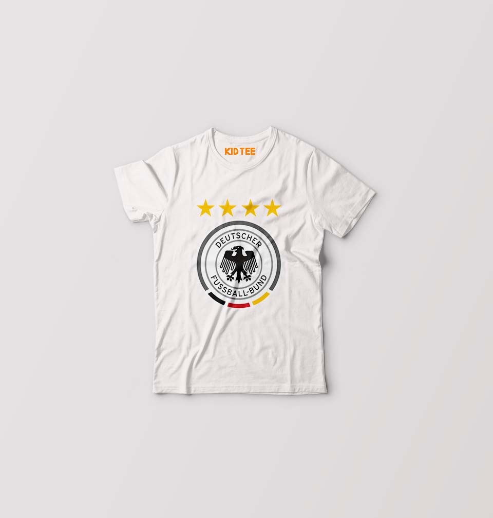 Germany Football Kids T-Shirt for Boy/Girl-0-1 Year(20 Inches)-White-Ektarfa.online