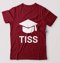 Load image into Gallery viewer, Tata Institute of Social Sciences (TISS) T-Shirt for Men-Maroon-Ektarfa.online
