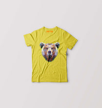 Load image into Gallery viewer, TRIANGLE_BEAR Kids T-Shirt for Boy/Girl-Yellow-Ektarfa.online
