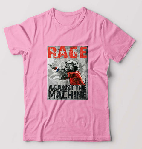 Rage Against The Machine T-Shirt for Men-Light Baby Pink-Ektarfa.online