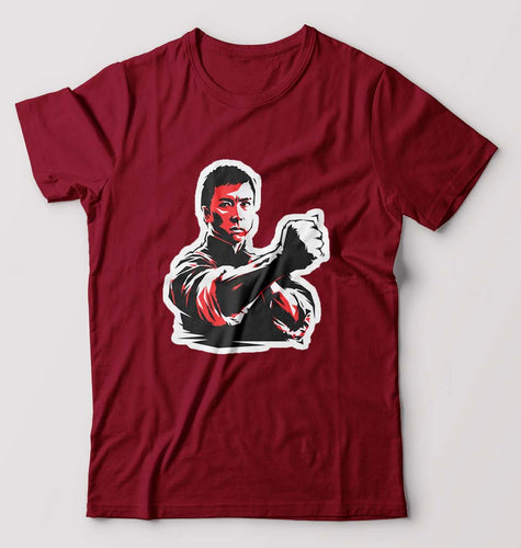 IP Man T-Shirt for Men-Maroon-Ektarfa.online