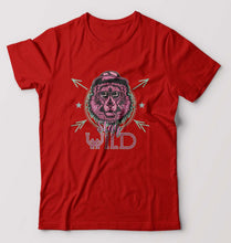 Load image into Gallery viewer, Stay Wild T-Shirt for Men-S(38 Inches)-Red-Ektarfa.online
