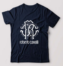 Load image into Gallery viewer, Roberto Cavalli T-Shirt for Men-S(38 Inches)-Navy Blue-Ektarfa.online
