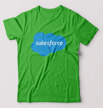 Load image into Gallery viewer, Salesforce T-Shirt for Men-S(38 Inches)-flag green-Ektarfa.online
