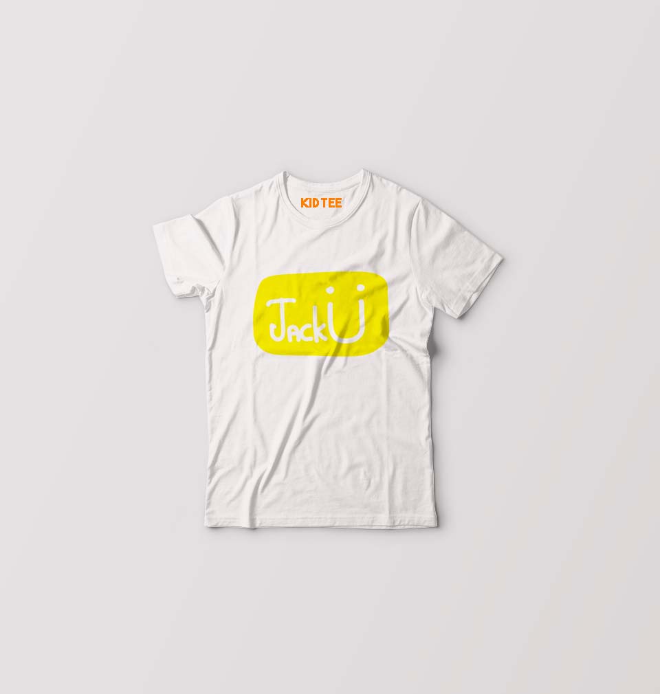 Jack u Kids T-Shirt for Boy/Girl-White-Ektarfa.online