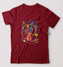 Load image into Gallery viewer, Psychedelic Music T-Shirt for Men-Maroon-Ektarfa.online
