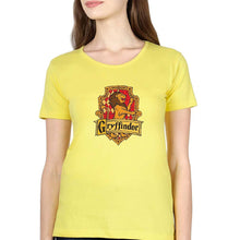 Load image into Gallery viewer, Harry Potter Gryffindor T-Shirt for Women-XS(32 Inches)-Yellow-Ektarfa.online
