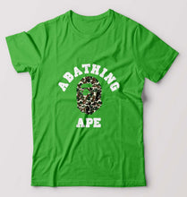 Load image into Gallery viewer, A Bathing Ape T-Shirt for Men-S(38 Inches)-flag green-Ektarfa.online
