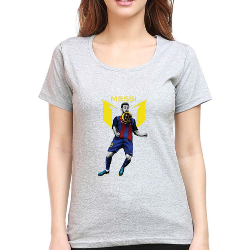 Messi T-Shirt for Women-Grey Melange-Ektarfa.online