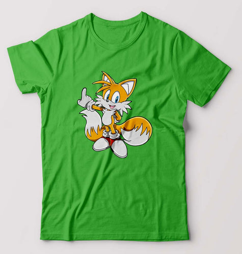 Tails Sonic T-Shirt for Men-flag green-Ektarfa.online