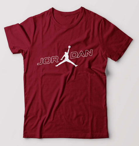 Michael Jordan T-Shirt for Men-Maroon-Ektarfa.online