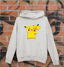 Load image into Gallery viewer, Pikachu Unisex Hoodie for Men/Women-S(40 Inches)-Grey Melange-Ektarfa.online
