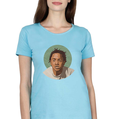 Kendrick Lamar T-Shirt for Women-Light Blue-Ektarfa.online