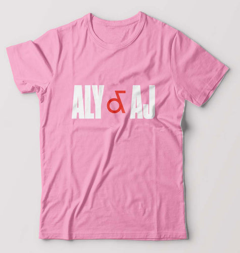 Aly & AJ T-Shirt for Men-Light Baby Pink-Ektarfa.online