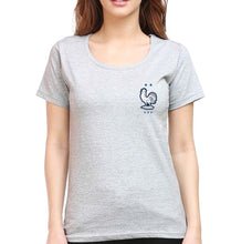 Load image into Gallery viewer, France Football T-Shirt for Women-Grey Melange-Ektarfa.online
