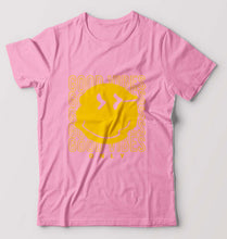 Load image into Gallery viewer, Good Vibes Emoji T-Shirt for Men-Light Baby Pink-Ektarfa.online
