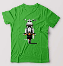 Load image into Gallery viewer, Bullet With Your Number - royal enfield T-Shirt for Men-S(38 Inches)-Flag Green-Ektarfa.online
