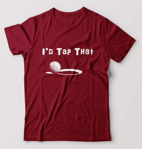 Golf T-Shirt for Men-Maroon-Ektarfa.online