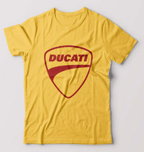 Load image into Gallery viewer, Ducati T-Shirt for Men-S(38 Inches)-Golden yellow-Ektarfa.online
