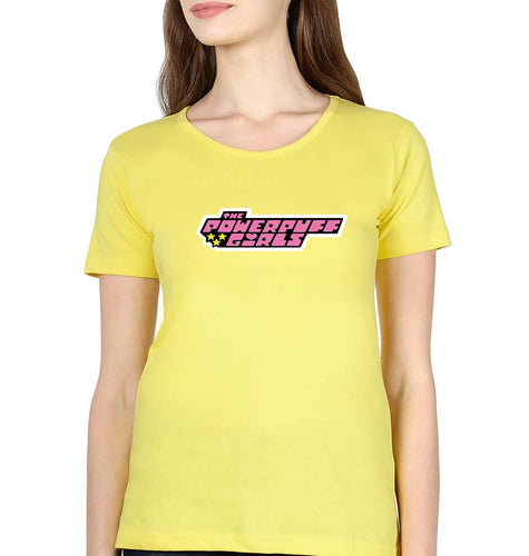 Powerpuff Girls T-Shirt for Women-Yellow-Ektarfa.online