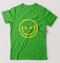 Load image into Gallery viewer, Evil Smile Emoji T-Shirt for Men-flag green-Ektarfa.online
