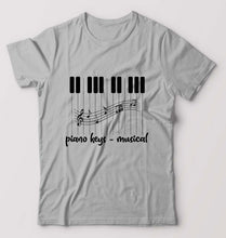 Load image into Gallery viewer, Piano T-Shirt for Men-Grey Melange-Ektarfa.online
