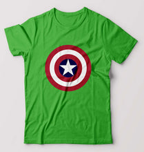 Load image into Gallery viewer, Captain America T-Shirt for Men-S(38 Inches)-flag green-Ektarfa.online
