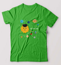 Load image into Gallery viewer, Solar System T-Shirt for Men-S(38 Inches)-flag green-Ektarfa.online
