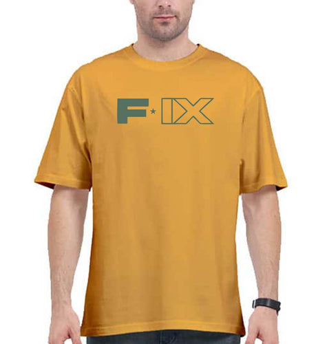 FORCE IX Akshay Kumar Oversized T-Shirt for Men-Golden Yellow-Ektarfa.online