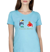 Load image into Gallery viewer, Tuca &amp; Bertie T-Shirt for Women-Sky Blue-Ektarfa.online
