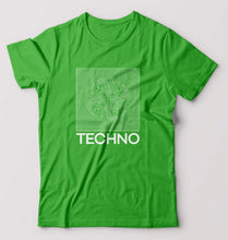 Load image into Gallery viewer, Techno T-Shirt for Men-S(38 Inches)-Flag Green-Ektarfa.online
