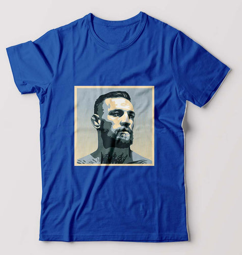 Conor McGregor UFC MMA T-Shirt for Men-Royal Blue-Ektarfa.online