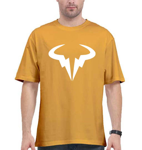 Rafael Nadal (RAFA) Oversized T-Shirt for Men-Golden Yellow-Ektarfa.online