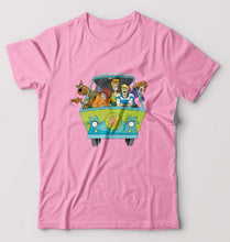 Load image into Gallery viewer, Scooby Doo T-Shirt for Men-S(38 Inches)-Light Baby Pink-Ektarfa.online
