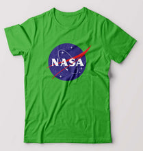 Load image into Gallery viewer, Nasa T-Shirt for Men-S(38 Inches)-Flag Green-Ektarfa.online
