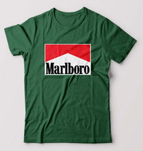 Load image into Gallery viewer, Marlboro T-Shirt for Men-S(38 Inches)-Bottle Green-Ektarfa.online
