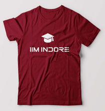Load image into Gallery viewer, IIM I Indore T-Shirt for Men-S(38 Inches)-Maroon-Ektarfa.online
