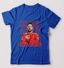 Load image into Gallery viewer, Sebastian Vettel F1 T-Shirt for Men-Royal Blue-Ektarfa.online
