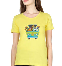 Load image into Gallery viewer, Scooby Doo T-Shirt for Women-XS(32 Inches)-Yellow-Ektarfa.online
